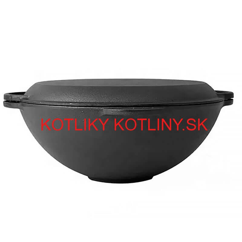 Liatinový wok s pokrievkou (panvicou) 37 cm 3 v 1
