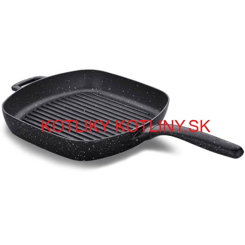 Grilovacia panvica s rúčkou 28 x 28 Grill Plus Volkanit