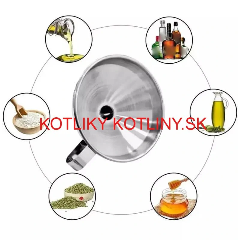 Nerezový lievik 10 cm