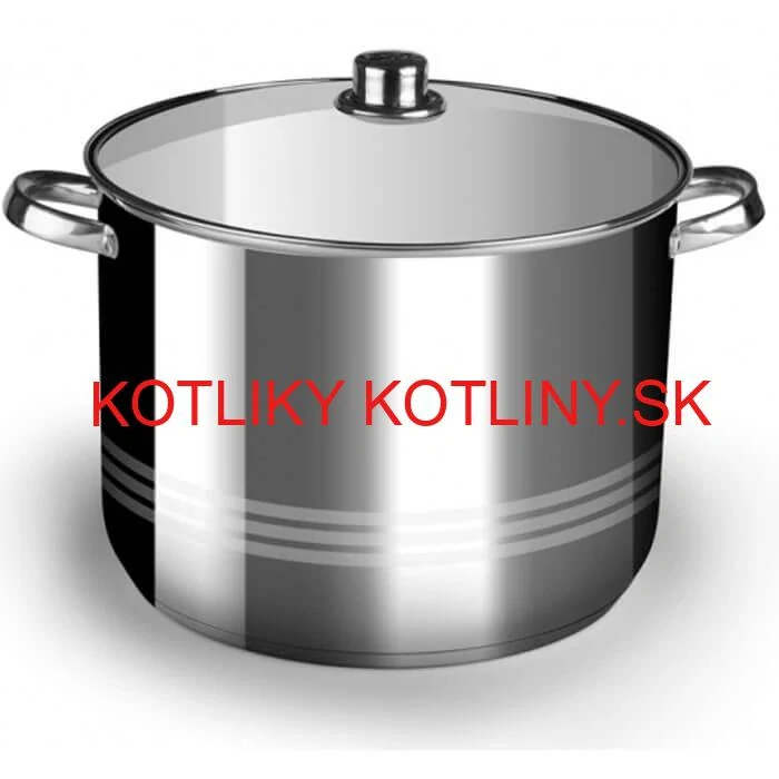 Nerezový hrniec 9 L + sklenená pokrievka