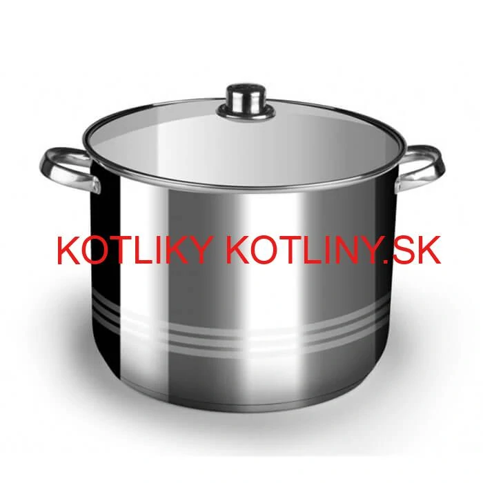 Nerezový hrniec 7 L + sklenená pokrievka