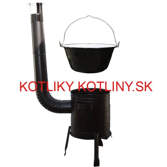Smaltovaný kotlík 25 L (1,2 mm) + kovová kotlina 42 CLASSIC (KOV) Easy party