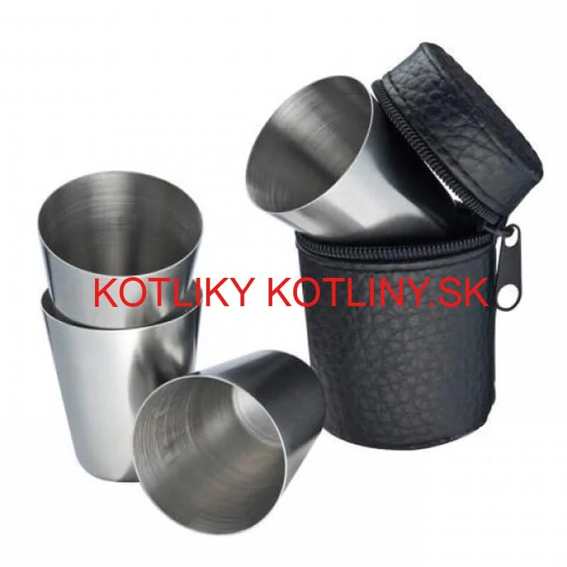 Turistické poháre v puzdre 4 ks 20 ml