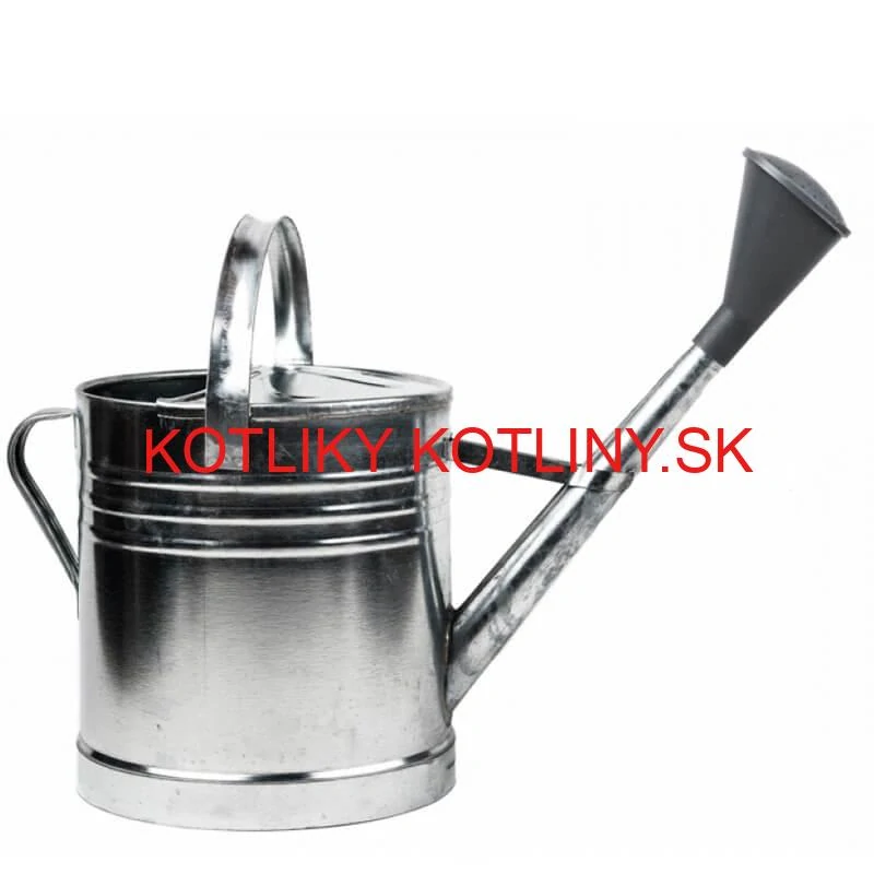 Pozinkovaná krhlica ružicou s 12 l (plechová)