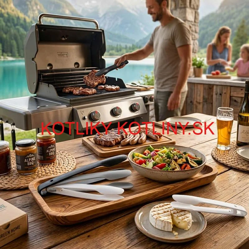 Kuchynské kliešte – súprava 3 ks (obracačky na grilovanie)