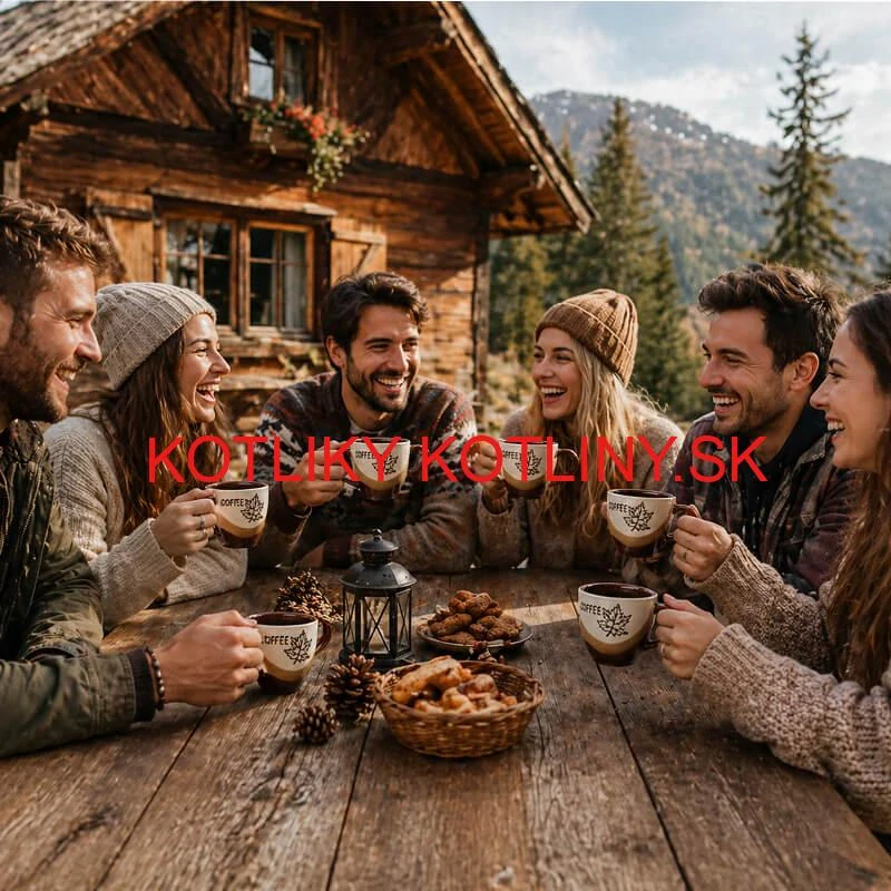 Súprava keramických pohárov na kávu 100 ml 6 ks