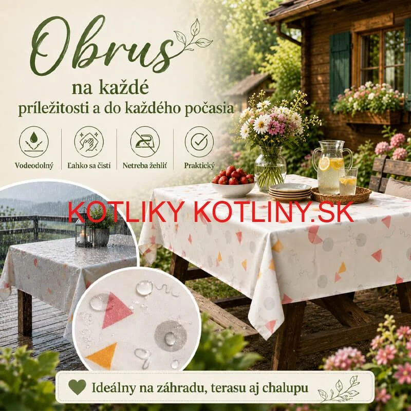 Umývateľný PEVA obrus Veselé tvary 137 × 183 cm