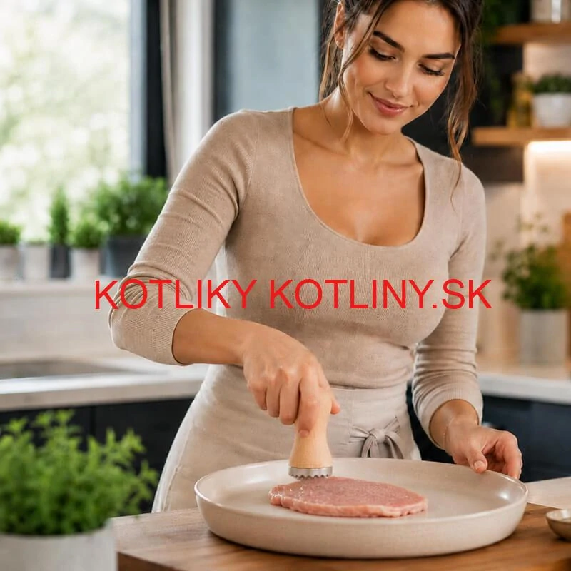 Ručný tĺčik na mäso s drevenou rukoväťou