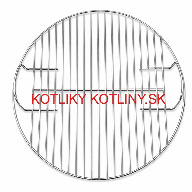 Nerezový grilovací rošt 51 cm na záhradu s úchytmi