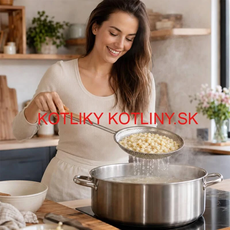 Hliníkové sitko 16 cm s drevenou rúčkou