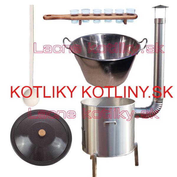 Zabíjačková nerezová súprava 60 L + štamperlíky