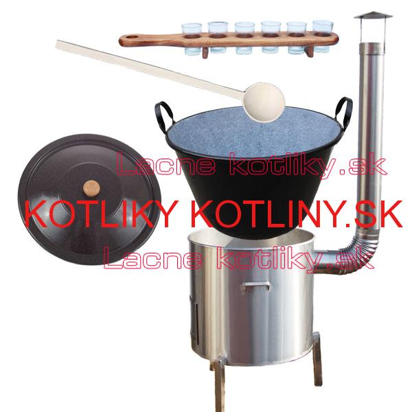 Zabíjačková nerezová súprava 50 L + štamperlíky