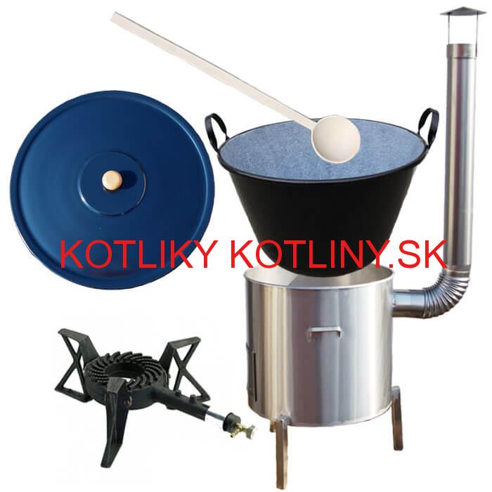 Zabíjačková nerezová súprava 80 L + horák KEMPER