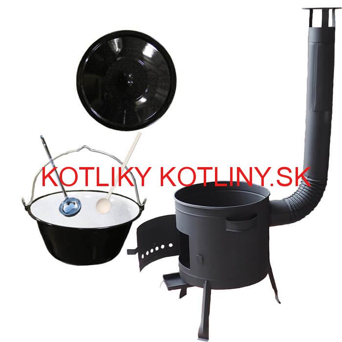 Kotlíkový gulášový set 36 PLUS 600 + smaltovaný kotlík 13 L