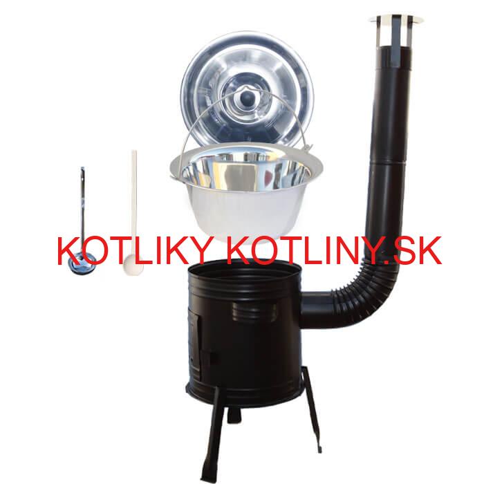 Antikorový kotlík 20 L (0,8 mm) + kovová kotlina 39 CLASSIC (KOV)