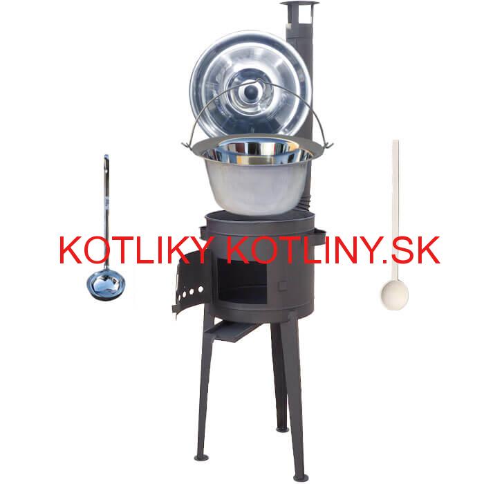 Nerezový kotlík 30 L (1,2 mm) + vysoká kotlina 45 cm PLUS 600