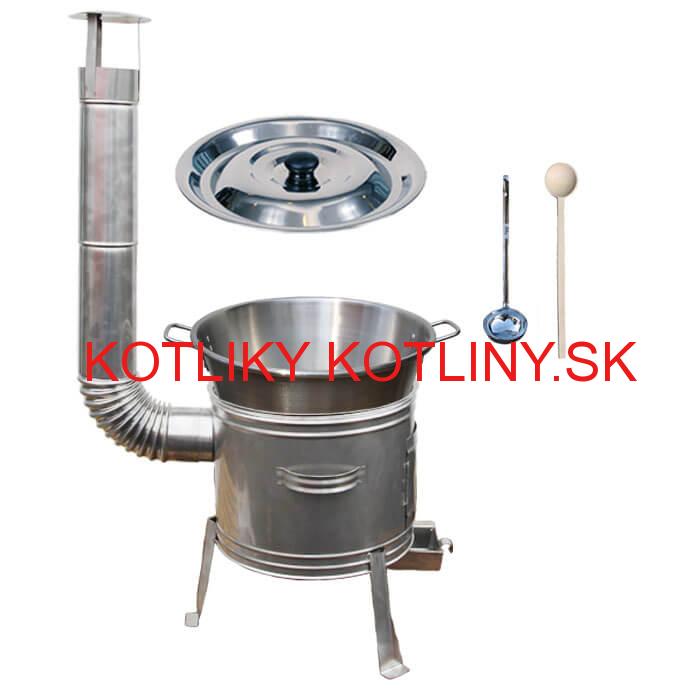Nerezový kotol 40 L + nerezová kotlina 45 cm TOPLUX