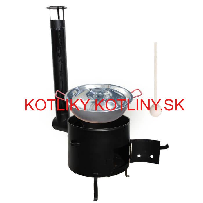 Panvica PAELLA (WOK) 36 cm + kovová kotlina 36 cm GARCIMA