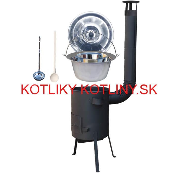 Antikorový kotlík 22 L (0,8 mm) + žiaruvzdorná kotlina 42 PLUS 600 4 MM
