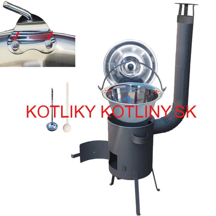 Antikorový kotlík 20 L (0,8 mm) + žiaruvzdorná kotlina 42 PLUS 600 4 MM