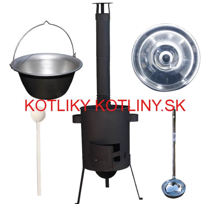 Nerezový kotlík 30 L (1,5 mm) + žiaruvzdorná kotlina 45 PLUS 600 4 MM