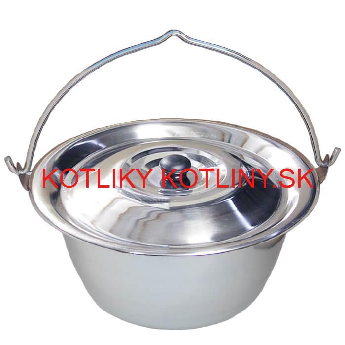 Antikorový kotlík 20 L (0,8 mm) s nitmi + pokrievka