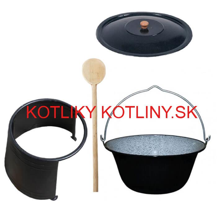 Smaltovaný kotlík 20 L + chránič plameňa
