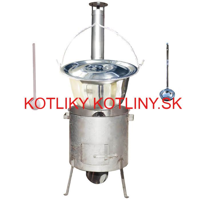 Nerezový kotlík 15 L (1,2 mm) INOX, zosilnená vysoká nerezová kotlina 36 cm KOMFORT