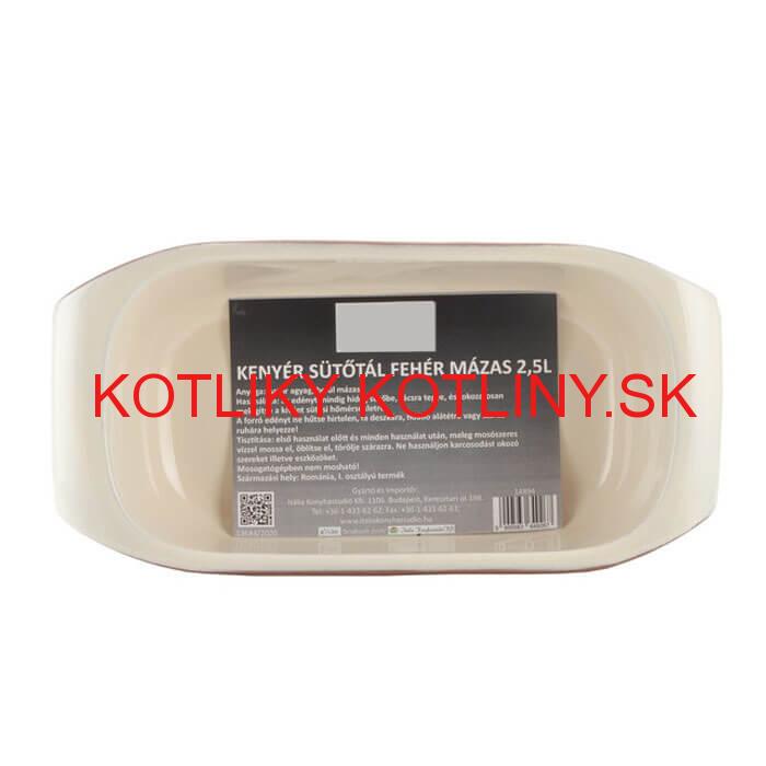 Hlinený pekáč na chleba s glazúrou 2,5 L