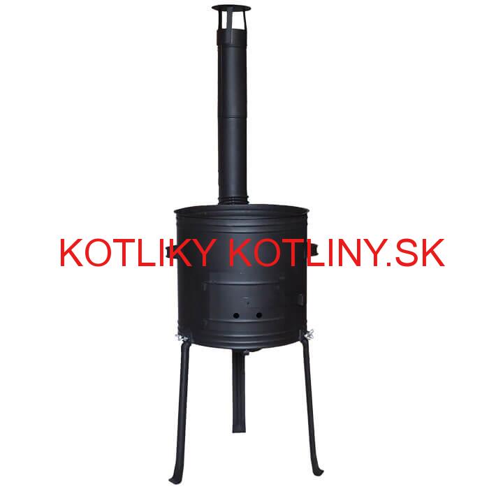 Kotlina 36 cm, vysoká + žiaruvzdorná farba Plus 700