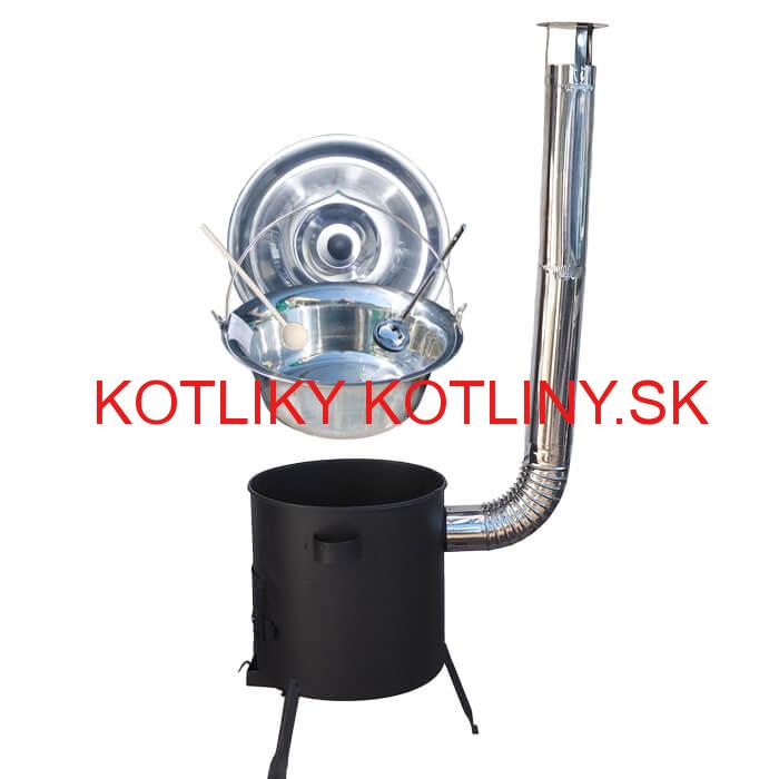 Antikorový kotlík 20 L (1,2 mm) + žiaruvzdorná kotlina (1 mm) 42 PLUS 600