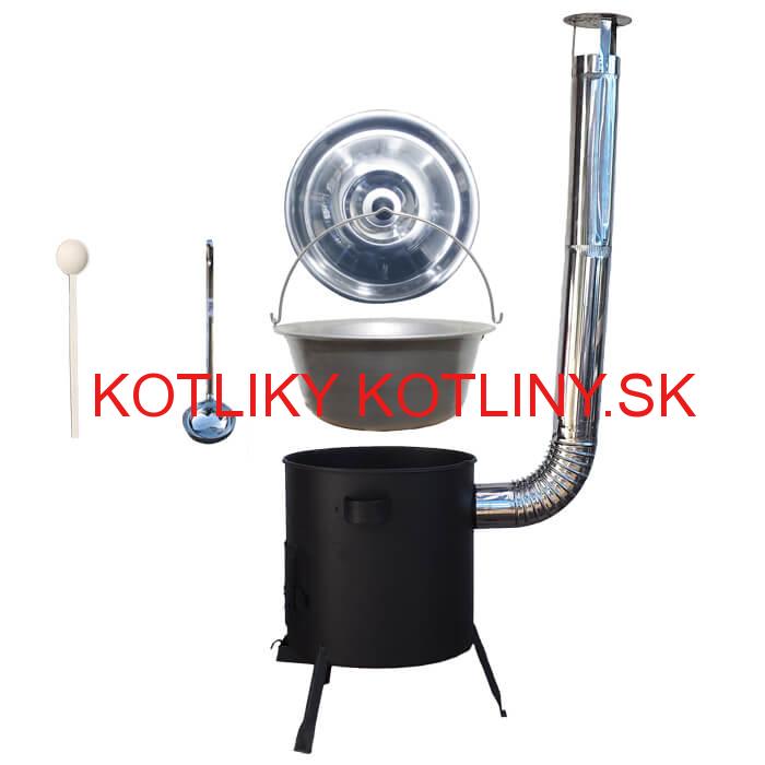 Železný kotlík 20 L (0,75 mm) + žiaruvzdorná kotlina (1 mm) 42 PLUS 600