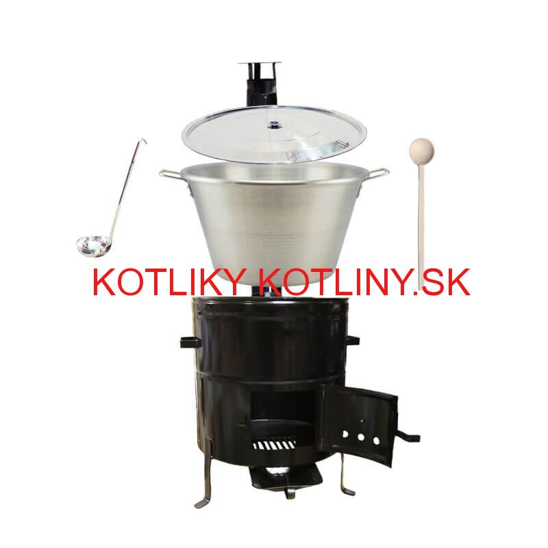 Nerezový kotol 70 L + kovová kotlina 56 cm BIG PARTY