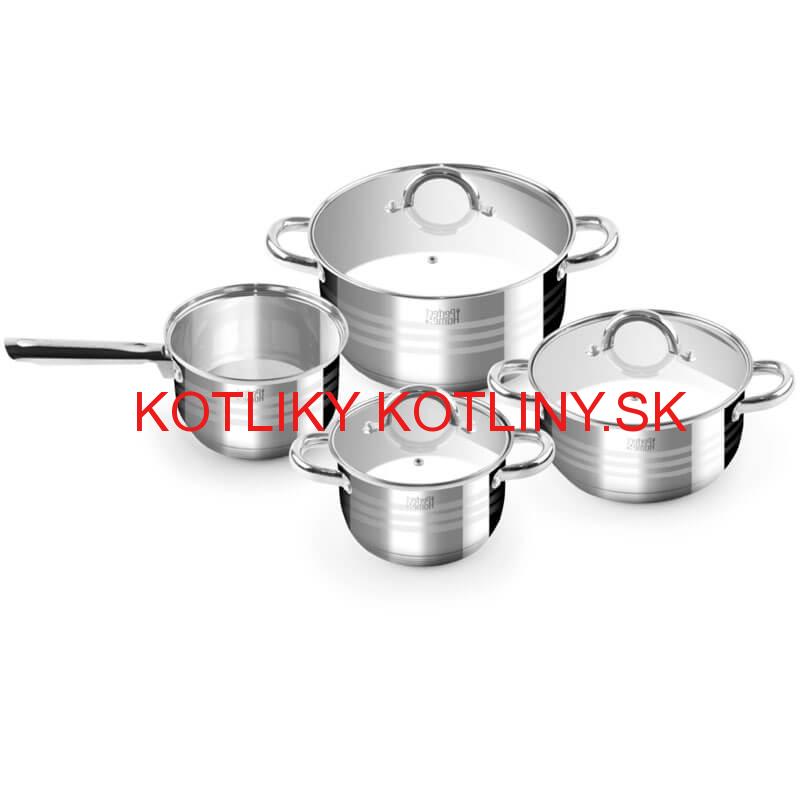 Nerezové hrnce 4 ks
