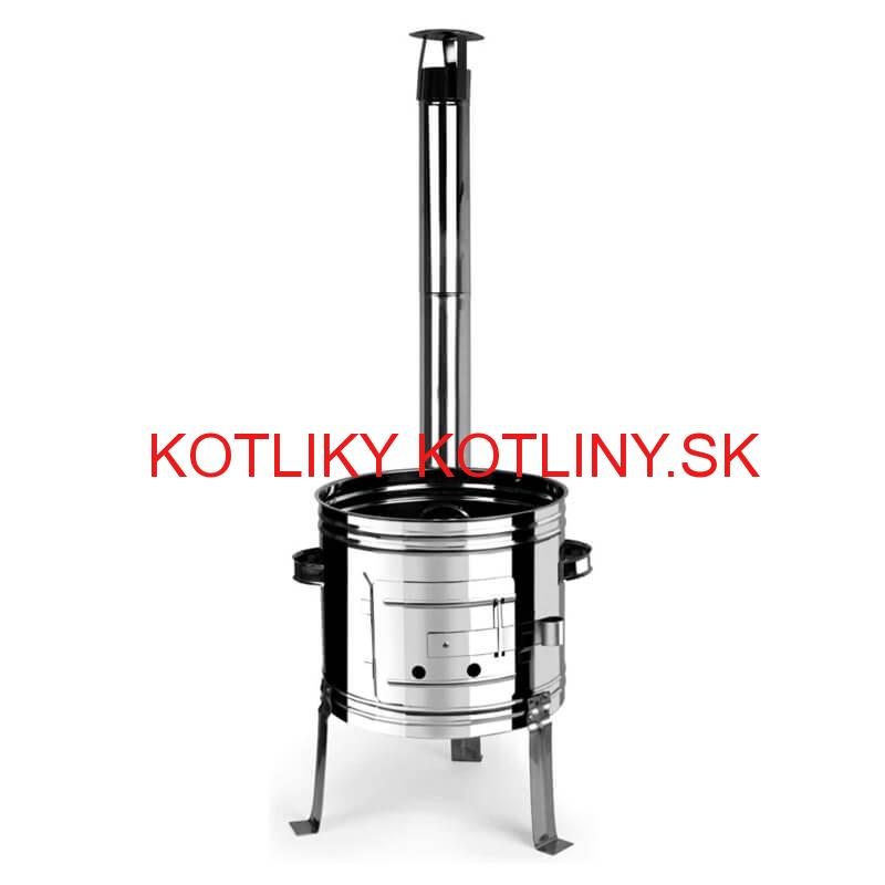 Smaltovaný kotlík 25 L + Nerezová kotlina 42 INOX