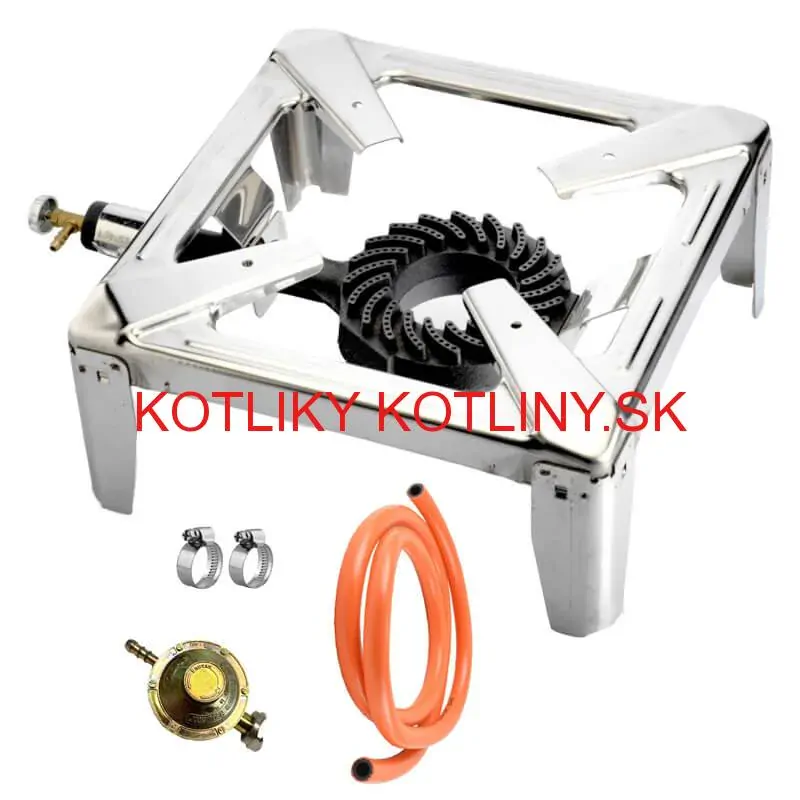 Plynový horák - varič 3,5 kW PB INOX + pripojovacie príslušenstvo