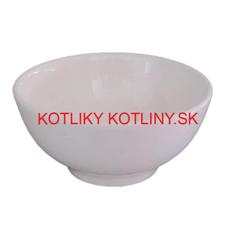 Keramické misky na servírovanie gulášu 15 cm 6 ks biele