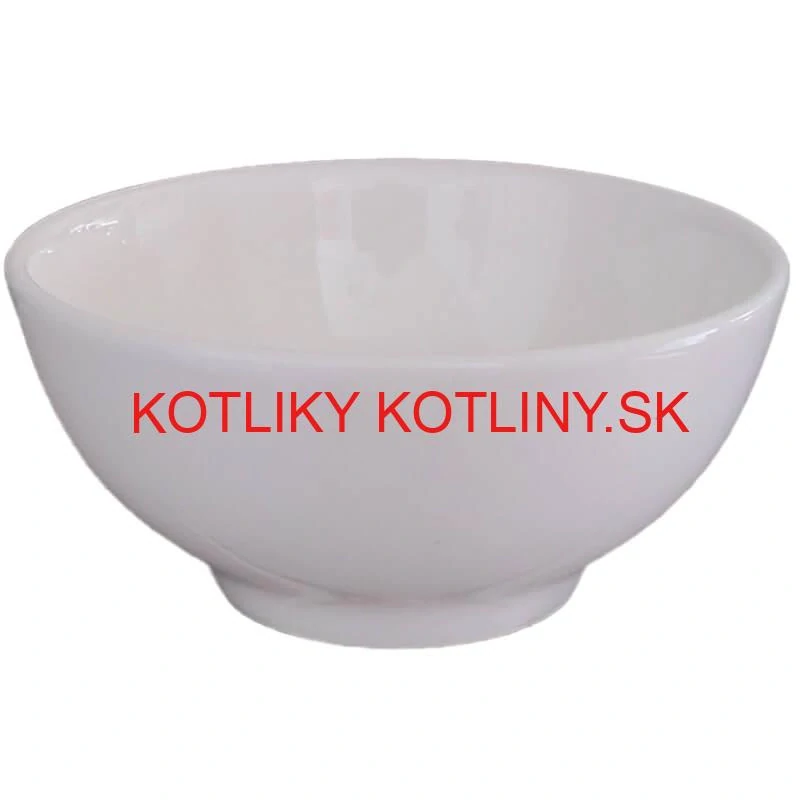 Keramické misky na servírovanie gulášu 15 cm 12 ks biele