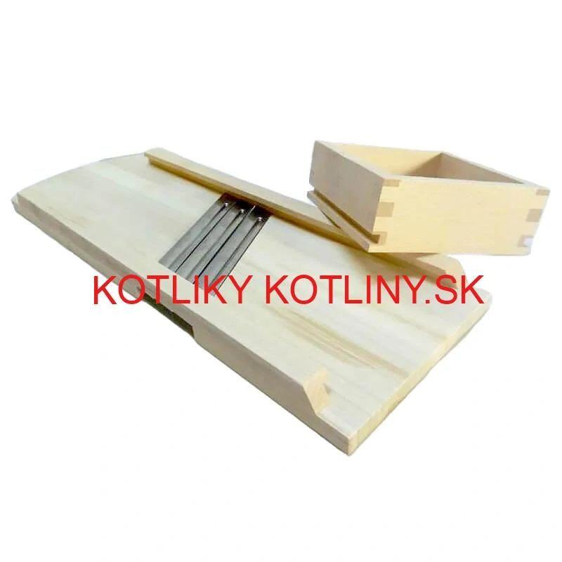 Ručný drevený krájač kapusty 3 nože 66 x 24 cm (stredný)