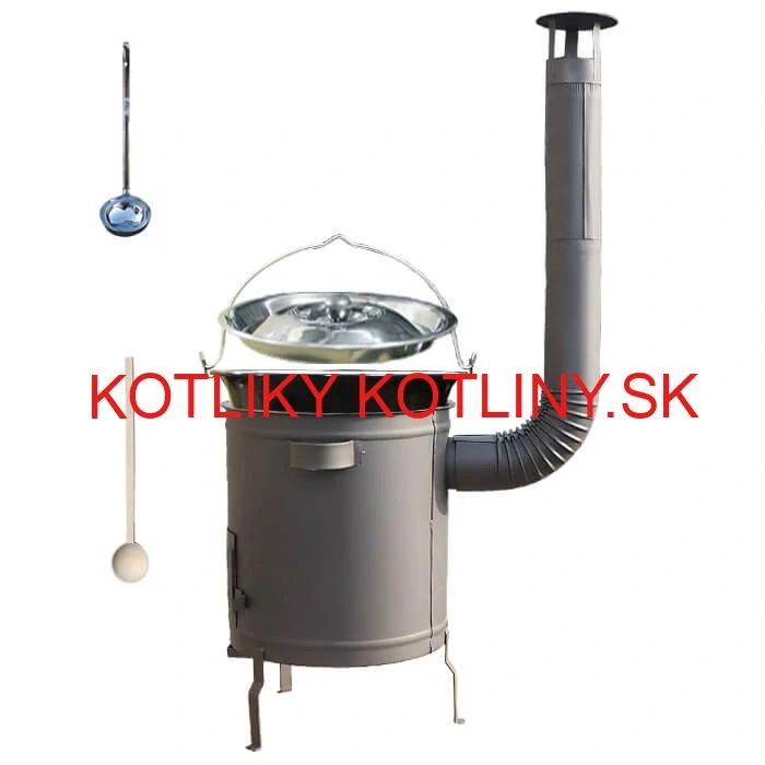 Smaltovaný kotlík 16 L (1,2 mm) + hrubostenná (1,5 mm) a žiaruvzdorná kotlina 39 PLUS 600