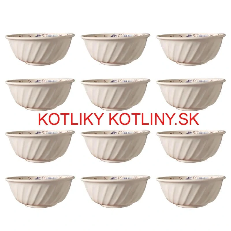 Plastová miska s kvetinovým vzorom (750 ml) – teraz v sade 12 kusov!