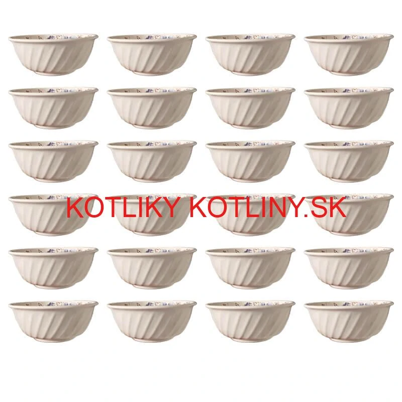Plastová miska s kvetinovým vzorom (750 ml) – teraz v sade 24 kusov!