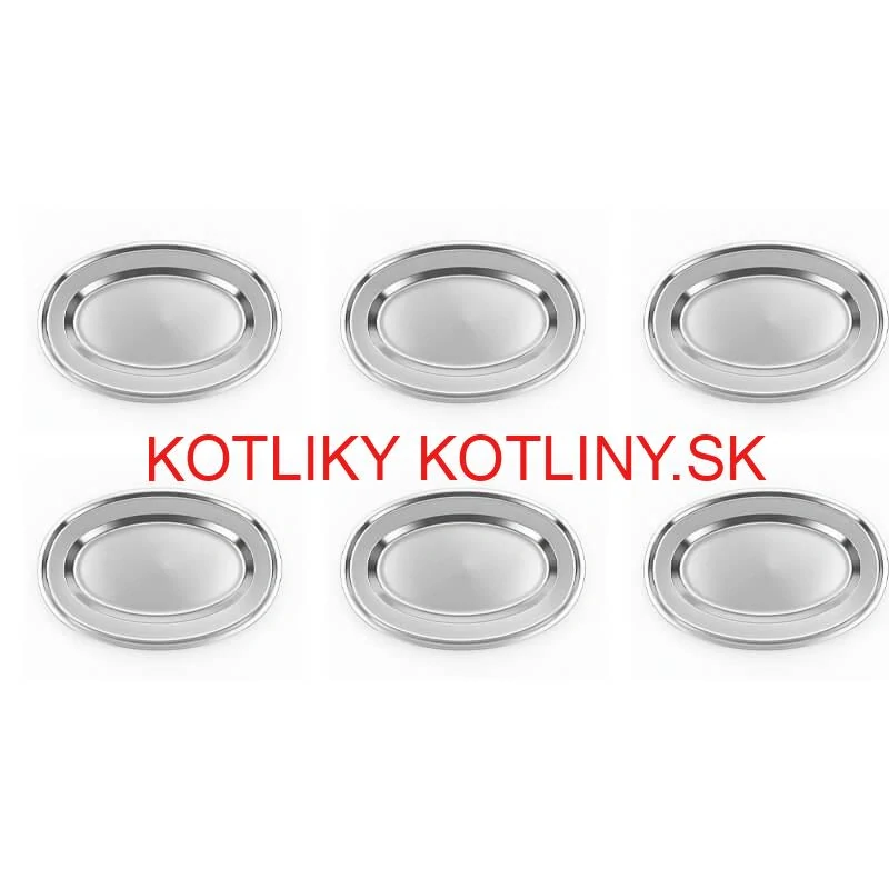 Nerezové podnosy pre catering – set 6 ks (45,5cm) - Servíruj s istotou a štýlom