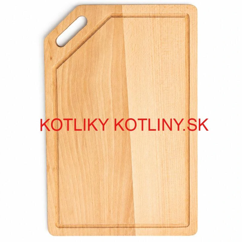 Drevená doska na krájanie 40×25 cm s drážkou na šťavu