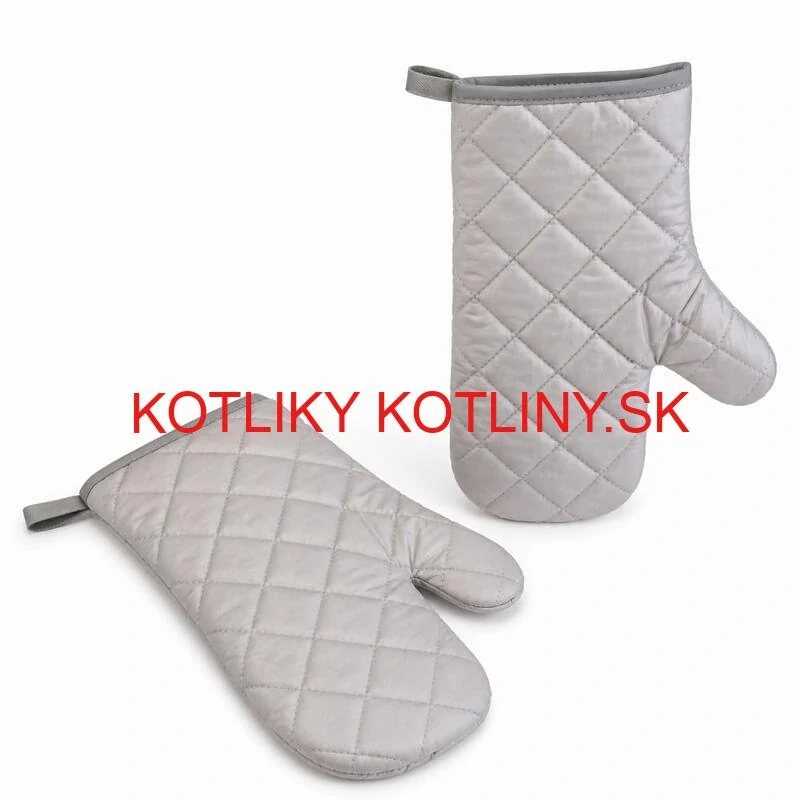 Kuchynské chňapky sivé 28×15 cm — sada 2 ks