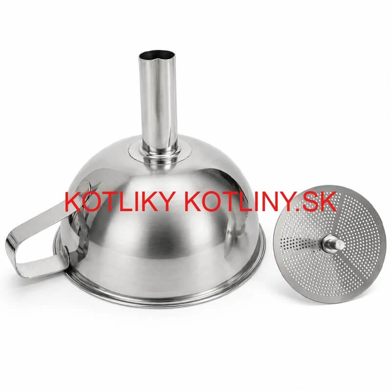 Nerezový lievik so sitkom 11 cm