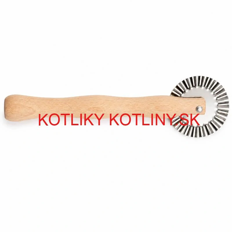 Drevené radielko na cesto 17 cm – vlnkovité koliesko 5 cm