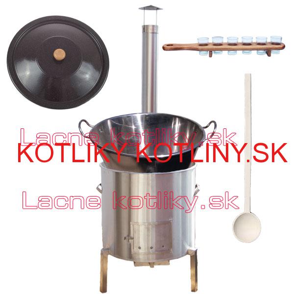 Zabíjačková nerezová súprava 60 L + štamperlíky