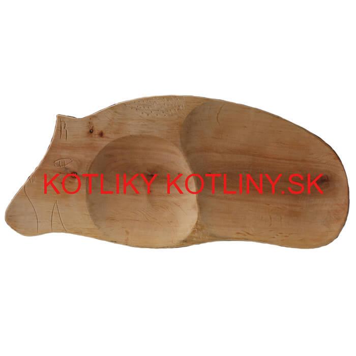 Servírovací drevený podnos Prasiatko