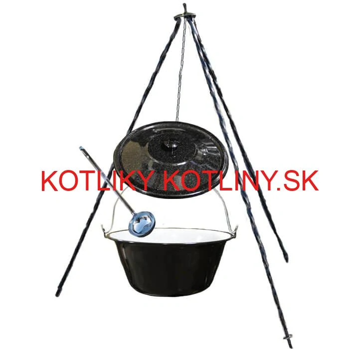 Smaltovaný kotlík 20 L+ pokrievka + stojan